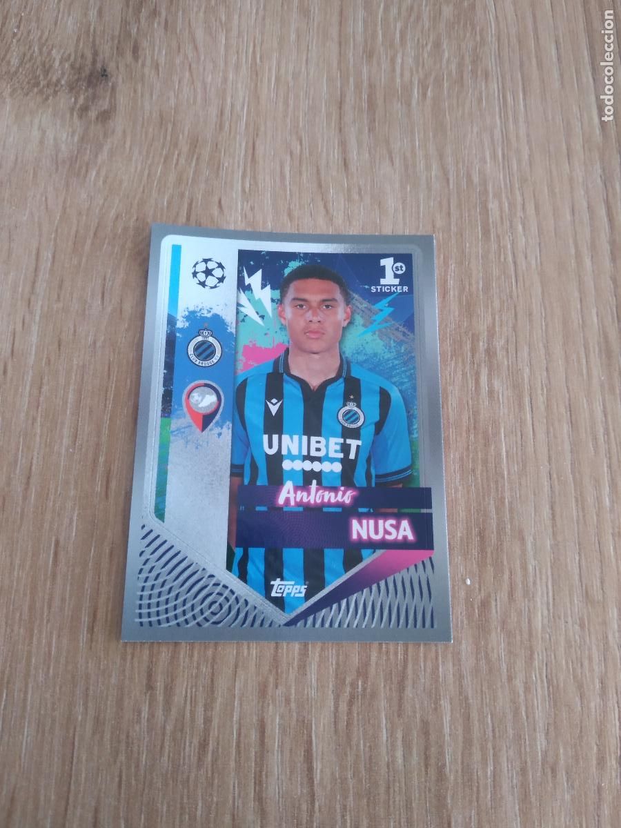 Fu&szlig;ball-Sticker: 166 ANTONIO NUSA BRUJAS BRUGGE CROMO FUTBOL UEFA CHAMPIONS LEAGUE 2022-2023 TOPPS 22-23