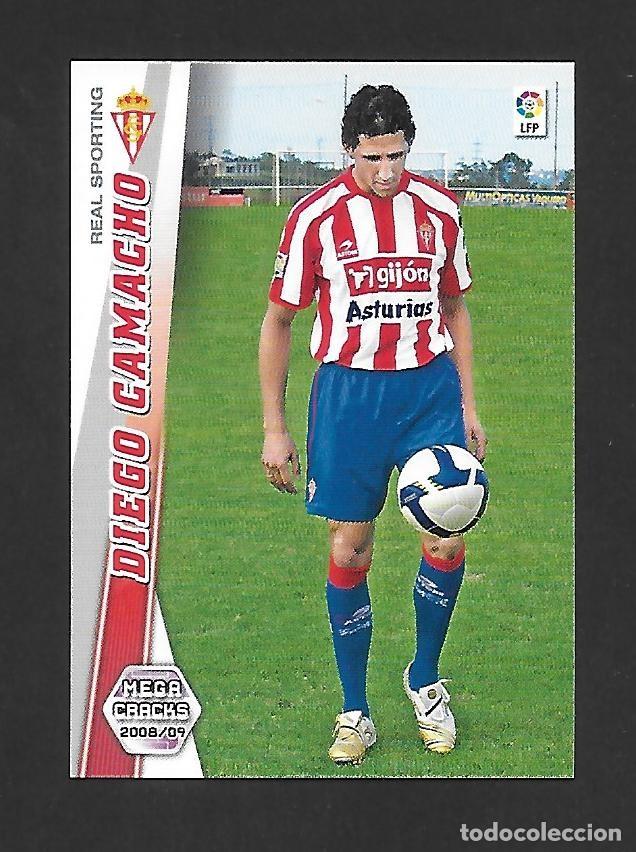 Figurine di Calcio: 295 BIS DIEGO CAMACHO (SPORTING DE GIJON) NUEVA FICHA , PANINI MEGACRACKS LIGA 2008 2009
