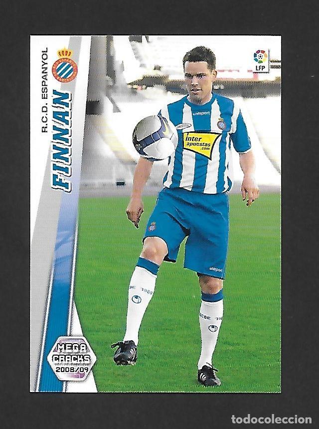 Figurine di Calcio: 491 FINNAN (R.C.D ESPANYOL) NUEVO FICHAJE, CROMO FUTBOL PANINI MEGACRACKS LIGA 2008 2009