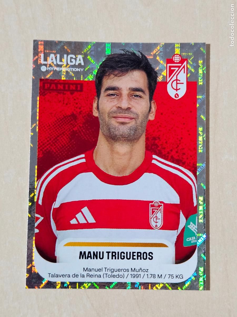 Figurine di Calcio: N&ordm; 223A MANU TRIGUEROS - GRANADA - CROMO - LIGA HYPERMOTION 2025 2026 SEGUNDA DIVISION 25 26