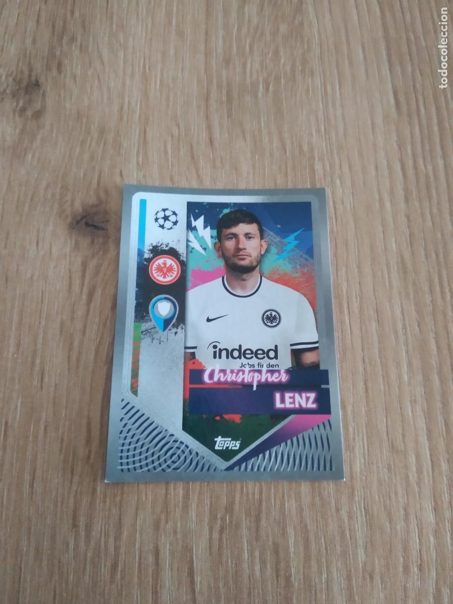 Cromos de F&uacute;tbol: 175 CHRISTOPHER LENZ Eintracht Fr&aacute;ncfort CROMO FUTBOL UEFA CHAMPIONS LEAGUE 2022-2023 TOPPS 22-23