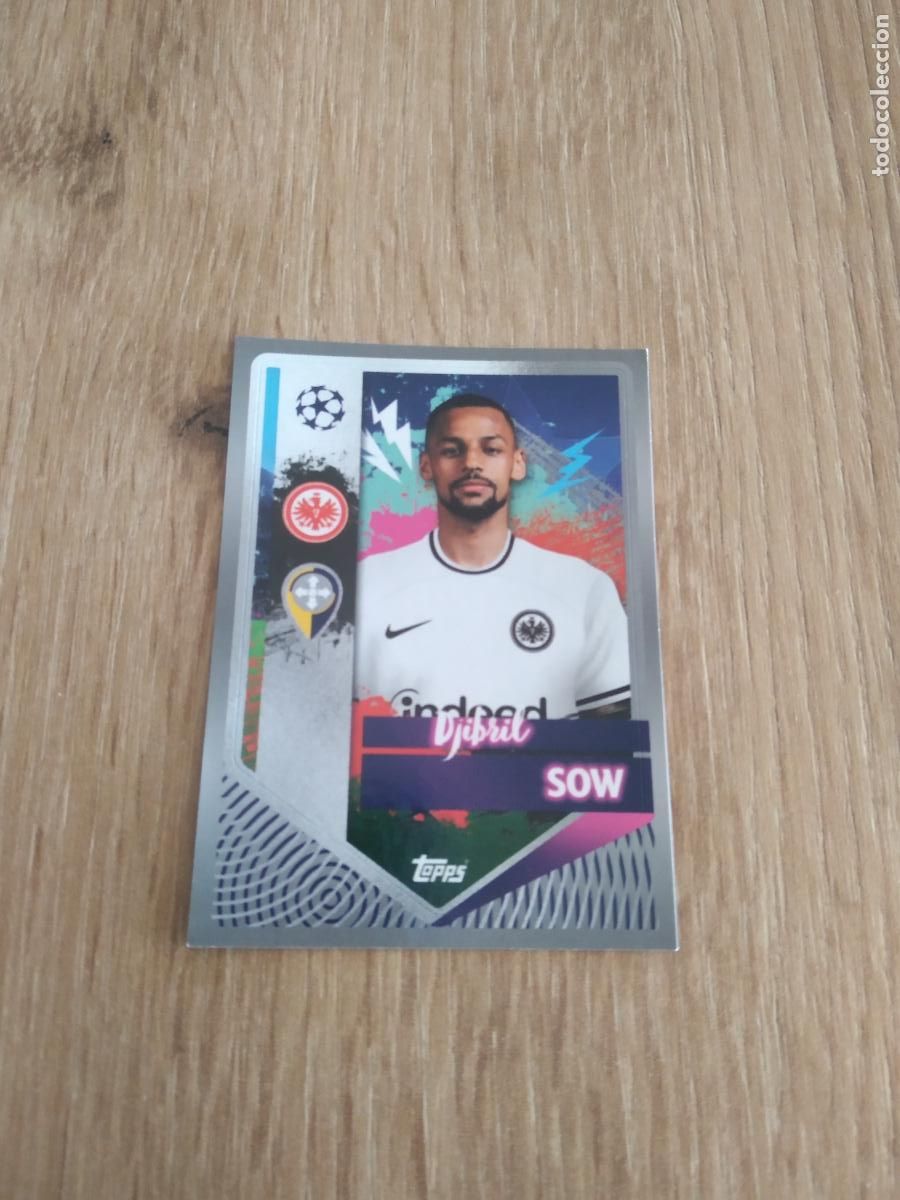 Cromos de F&uacute;tbol: 177 DJIBRIL SOW Eintracht Fr&aacute;ncfort CROMO FUTBOL UEFA CHAMPIONS LEAGUE 2022-2023 TOPPS 22-23