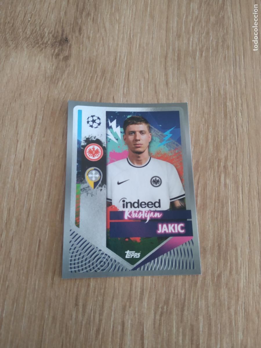Cromos de F&uacute;tbol: 182 KRISTIJAN JAKIC Eintracht Fr&aacute;ncfort CROMO FUTBOL UEFA CHAMPIONS LEAGUE 2022-2023 TOPPS 22-23