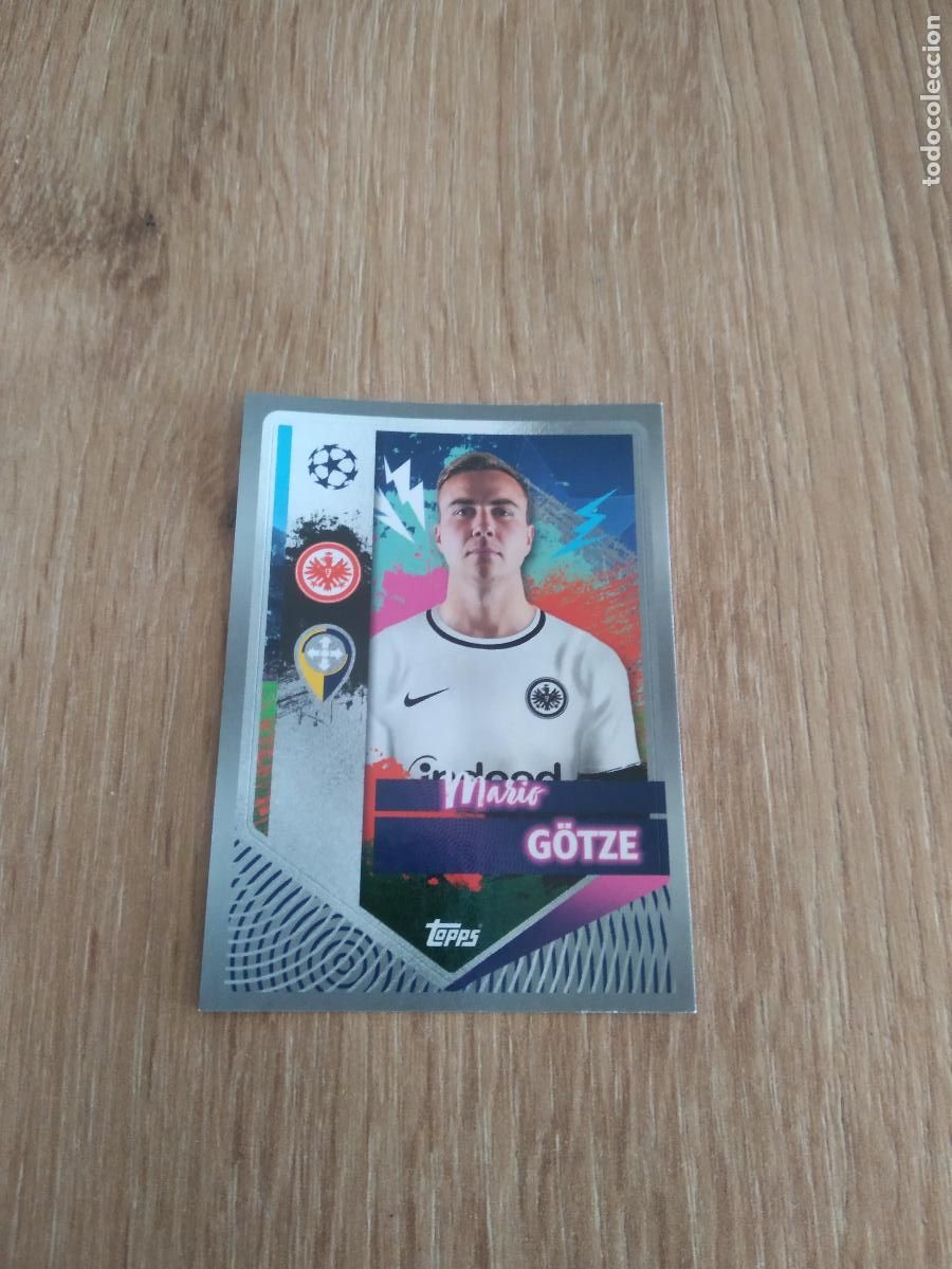 Cromos de F&uacute;tbol: 183 MARIO GOTZE Eintracht Fr&aacute;ncfort CROMO FUTBOL UEFA CHAMPIONS LEAGUE 2022-2023 TOPPS 22-23
