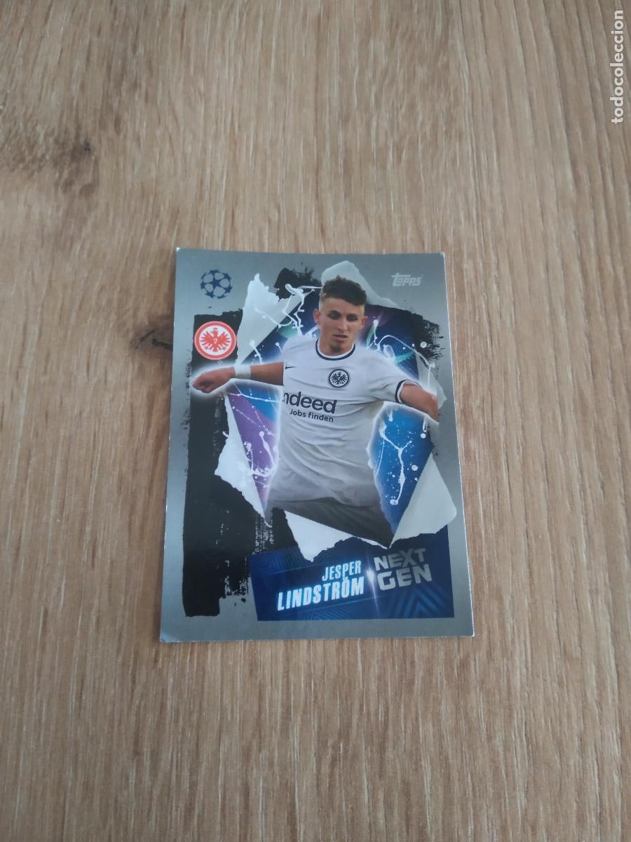 Cromos de F&uacute;tbol: 187 JESPER LINDSTROM Eintracht Fr&aacute;ncfort CROMO FUTBOL UEFA CHAMPIONS LEAGUE 2022-2023 TOPPS 22-23