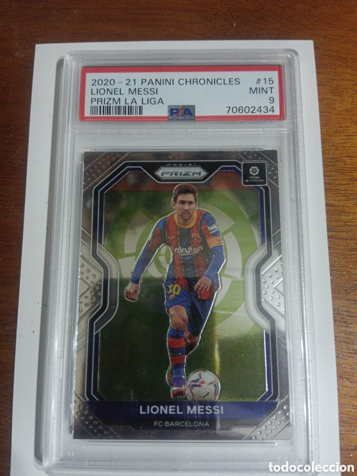 Cromos de F&uacute;tbol: Cromo antiguo de Messi