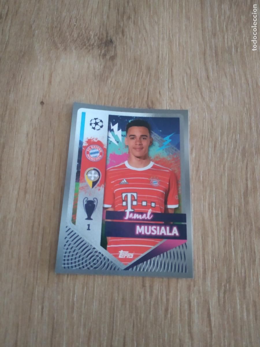 Cromos de F&uacute;tbol: 216 MUSIALA BAYERN MUNICH CROMO FUTBOL UEFA CHAMPIONS LEAGUE 2022-2023 TOPPS 22-23