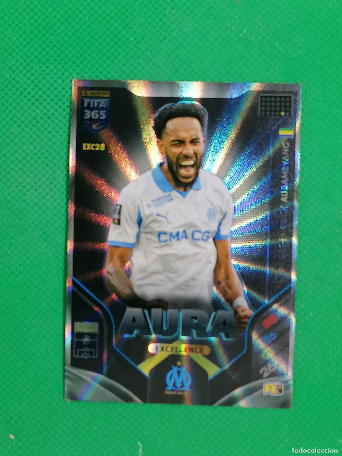 Fu&szlig;ball-Sticker: EXC 28 EXC28 AUBAMEYANG MARSELLA AURA EXCELLENCE ⚽PANINI ADRENALYN FIFA 365 2025 2026 25 26 ⚽