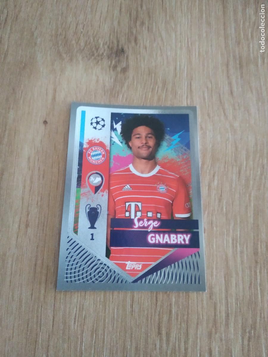Figurine di Calcio: 221 SERGE GNABRY BAYERN MUNICH CROMO FUTBOL UEFA CHAMPIONS LEAGUE 2022-2023 TOPPS 22-23