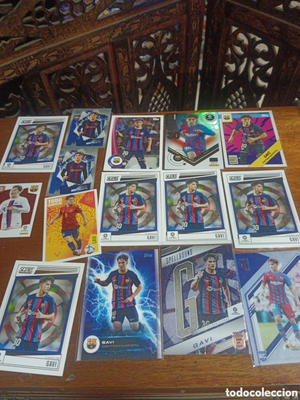 Cromos de F&uacute;tbol: Antiguo cromo de Gavi