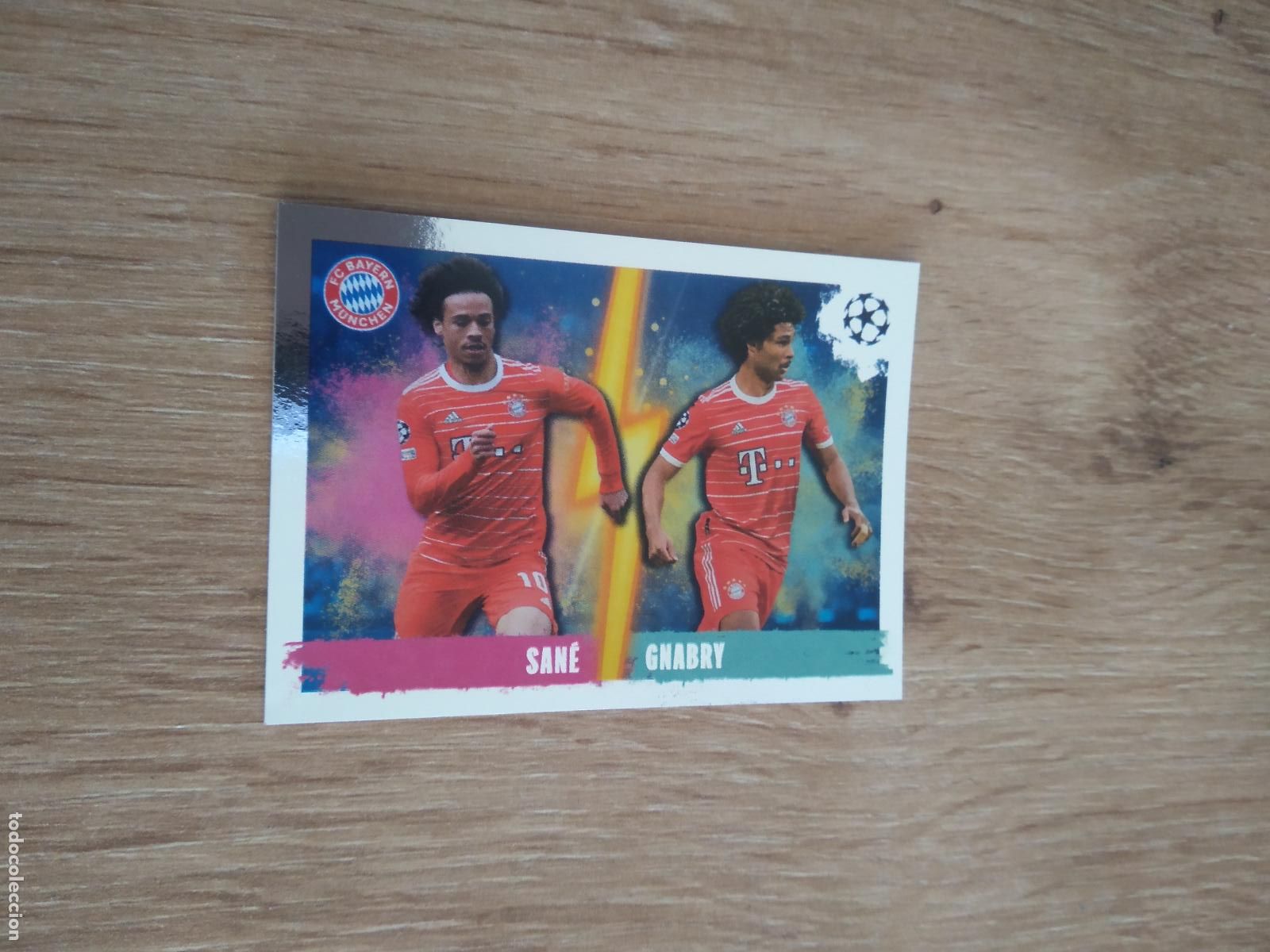 Figurine di Calcio: 224 SANE GNABRY BAYERN MUNICH CROMO FUTBOL UEFA CHAMPIONS LEAGUE 2022-2023 TOPPS 22-23