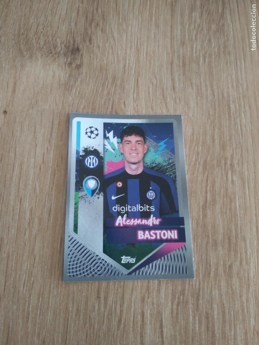 Cartes &agrave; collectionner de Football: 228 BASTONI INTER MILAN CROMO FUTBOL UEFA CHAMPIONS LEAGUE 2022-2023 TOPPS 22-23