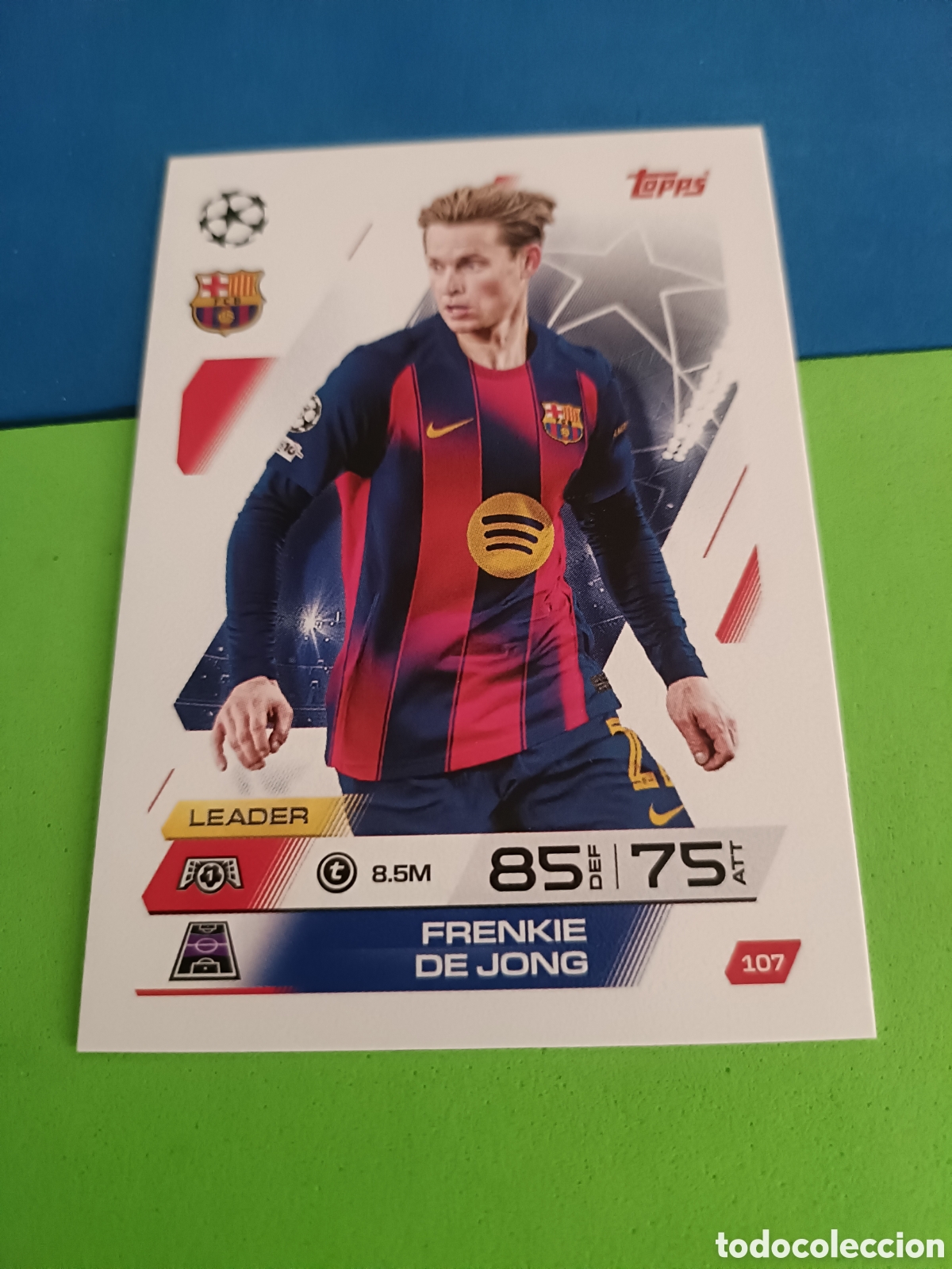 Cartes &agrave; collectionner de Football: Topps Match Attax 2025 2026 - 107 De Jong Barcelona