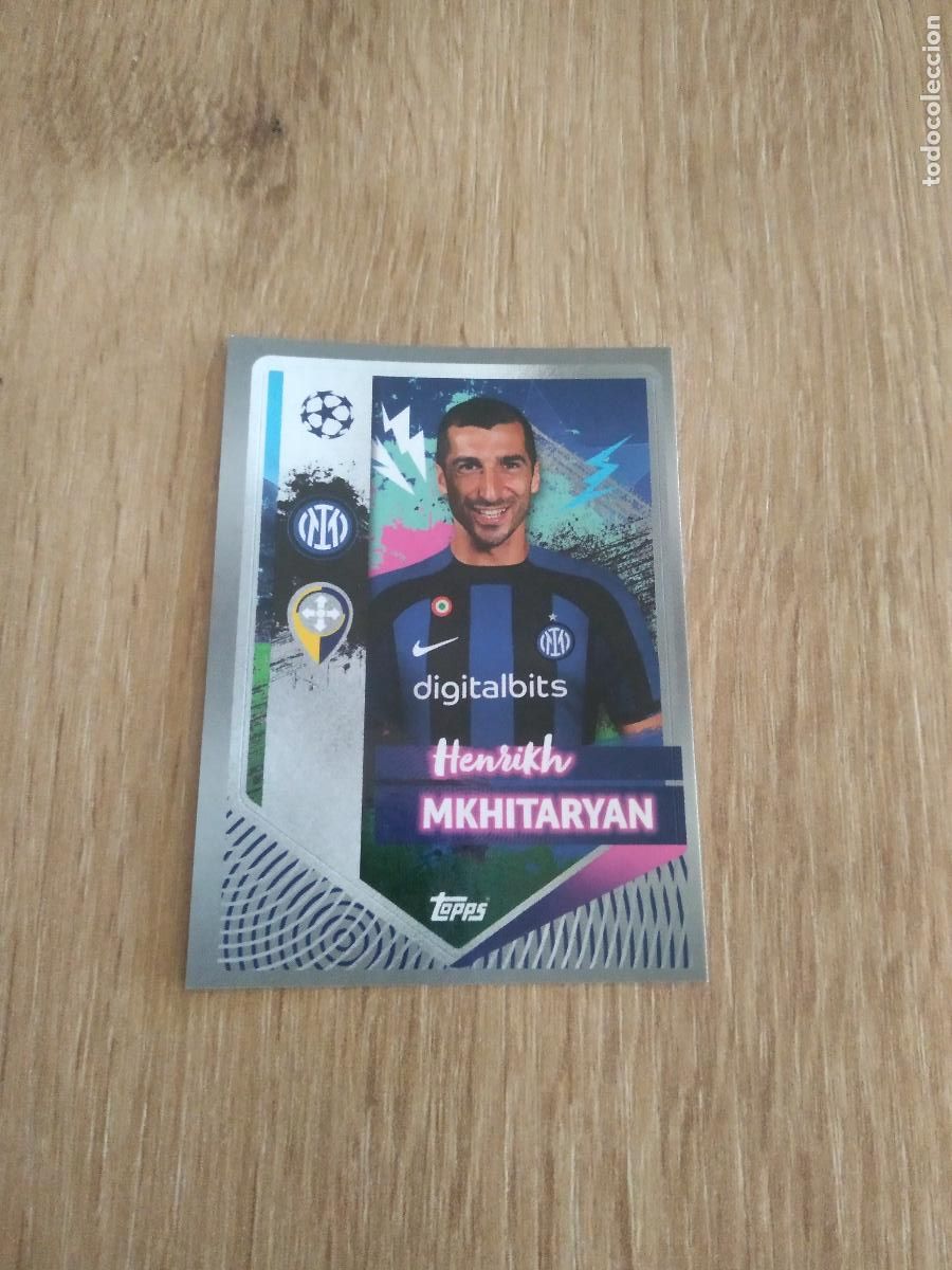 Cartes &agrave; collectionner de Football: 233 MKHITARYAN INTER MILAN CROMO FUTBOL UEFA CHAMPIONS LEAGUE 2022-2023 TOPPS 22-23