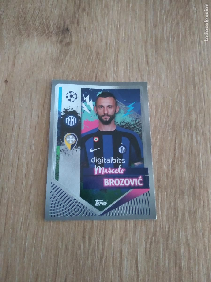 Cartes &agrave; collectionner de Football: 234 BROZOVIC INTER MILAN CROMO FUTBOL UEFA CHAMPIONS LEAGUE 2022-2023 TOPPS 22-23