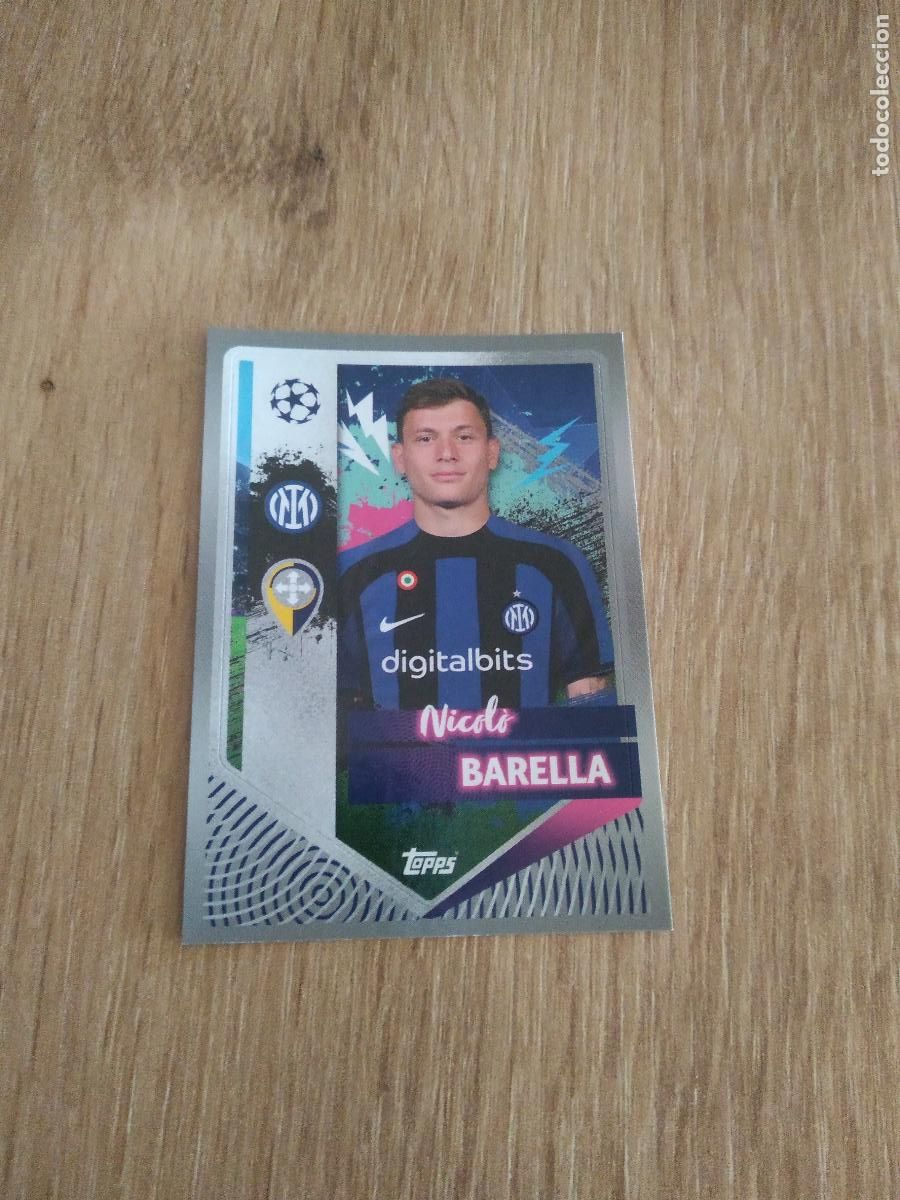 Figurine di Calcio: 235 BARELLA INTER MILAN CROMO FUTBOL UEFA CHAMPIONS LEAGUE 2022-2023 TOPPS 22-23
