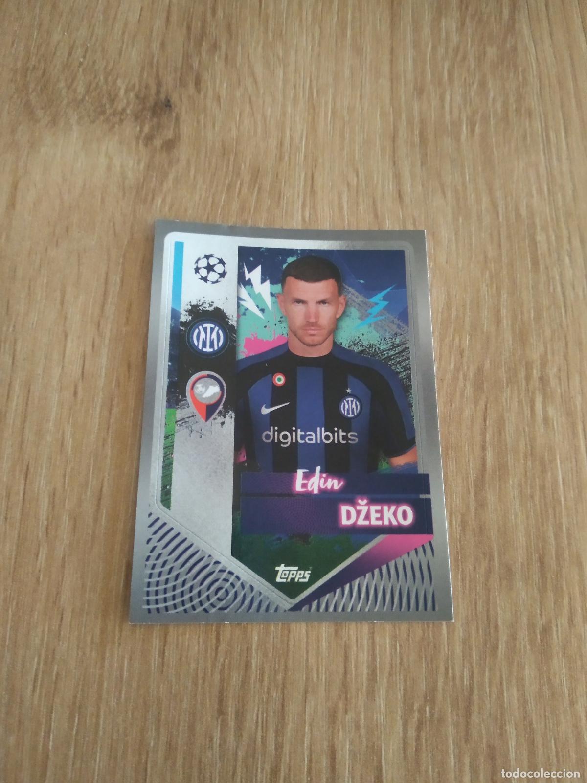 Cartes &agrave; collectionner de Football: 237 DZEKO INTER MILAN CROMO FUTBOL UEFA CHAMPIONS LEAGUE 2022-2023 TOPPS 22-23