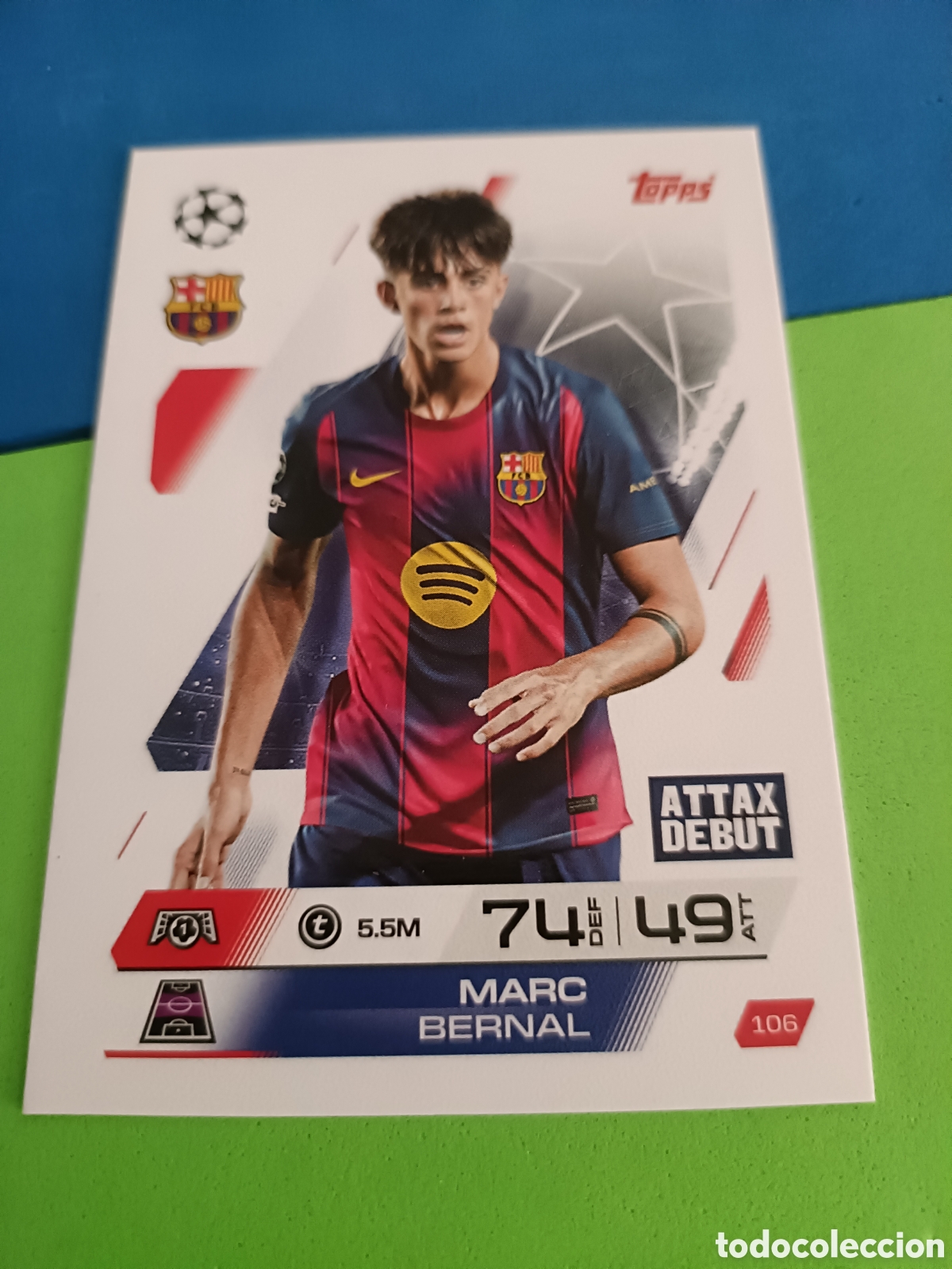 Cromos de Futebol: Topps Match Attax 2025 2026 - 106 Marc Bernal Barcelona