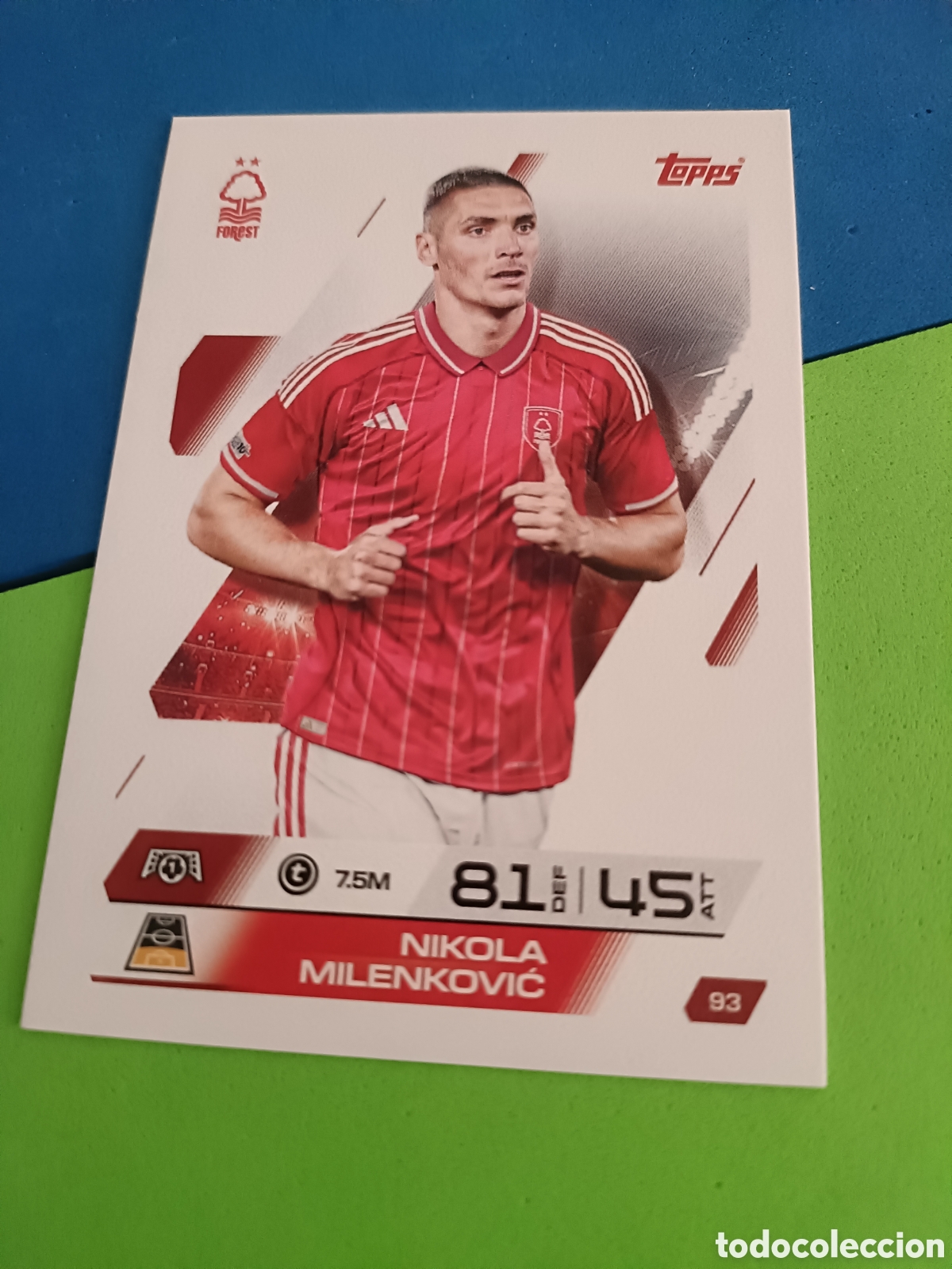 Cromos de F&uacute;tbol: Topps Match Attax 2025 2026 - 93 Milenkovic
