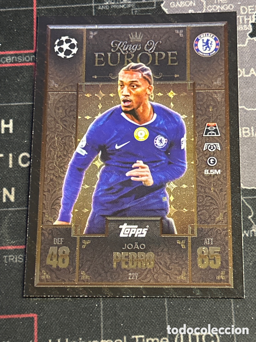 Cromos de F&uacute;tbol: 229 JOAO PEDRO (CHELSEA) KINGS OF EUROPE TOPPS MATCH ATTAX EXTRA CHAMPIONS LEAGUE 2025 2026 25 26