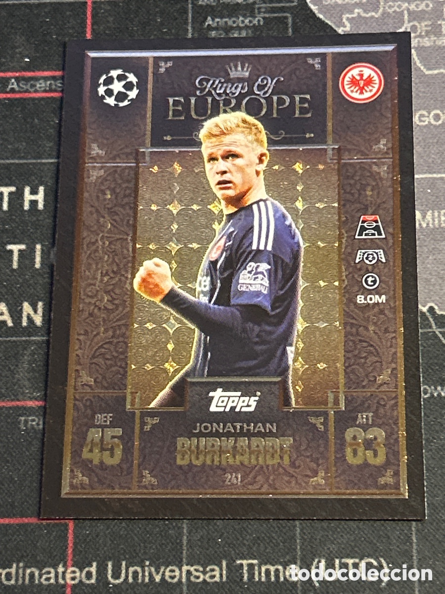 Cromos de F&uacute;tbol: 241 BURKARDT (FRANKFURT) KINGS OF EUROPE TOPPS MATCH ATTAX EXTRA CHAMPIONS LEAGUE 2025 2026 25 26