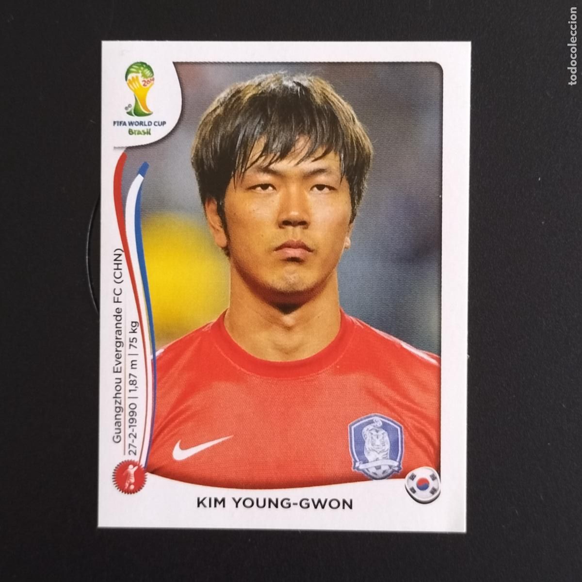 Football Stickers: 626 KIM YOUNG GWON REPUBLICA DE COREA KOREA CROMOS MUNDIAL FUTBOL 14 FIFA WORLD CUP BRASIL 2014