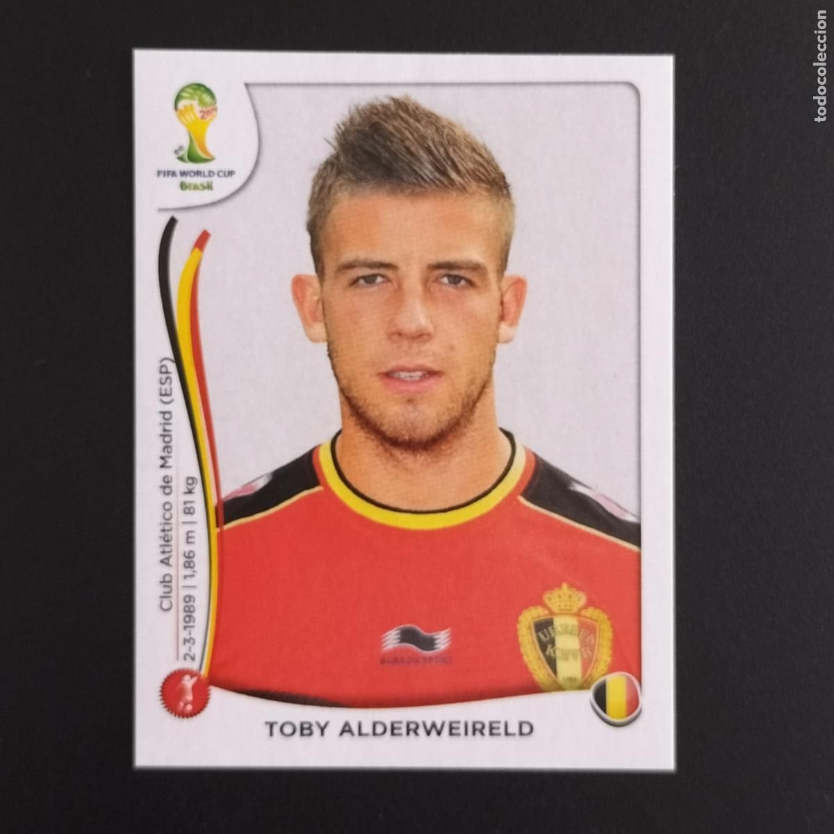 Cromos de F&uacute;tbol: 568 TOBY ALDERWEIRELD BELGICA CROMOS ALBUM MUNDIAL FUTBOL 14 FIFA WORLD CUP BRASIL 2014