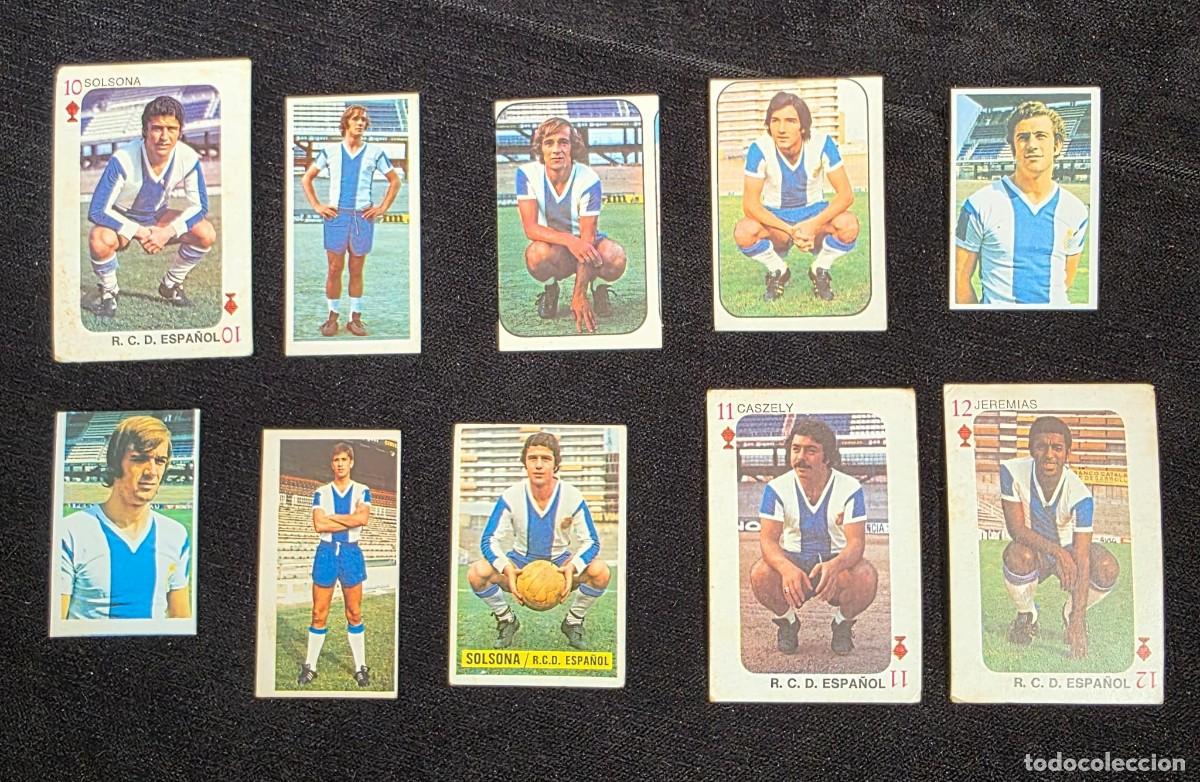 Figurine di Calcio: Lote 10 cromos f&uacute;tbol RCD Espanyol a&ntilde;os 70 vintage jugadores liga espa&ntilde;ola colecci&oacute;n