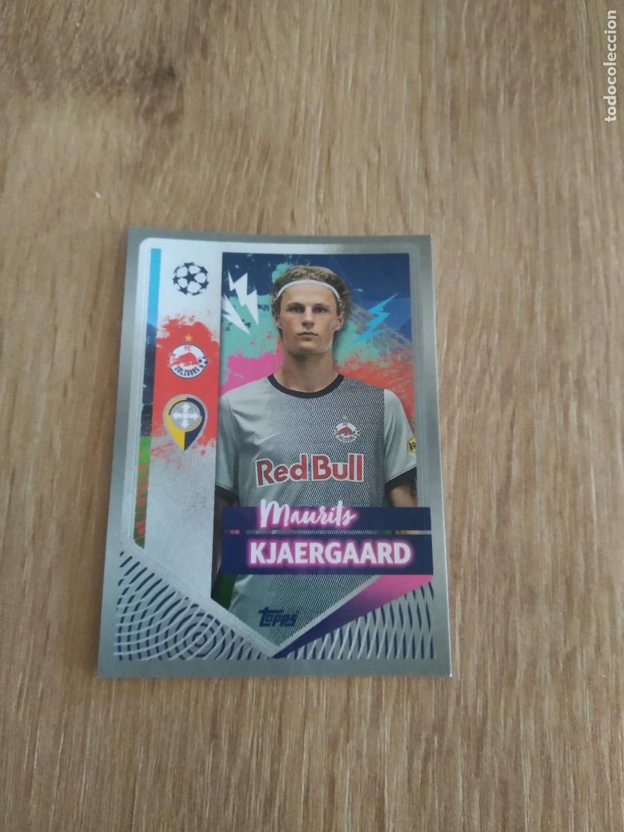 Fu&szlig;ball-Sticker: 269 MAURITS KJAERGAARD SALZBURG CROMO FUTBOL UEFA CHAMPIONS LEAGUE 2022-2023 TOPPS 22-23