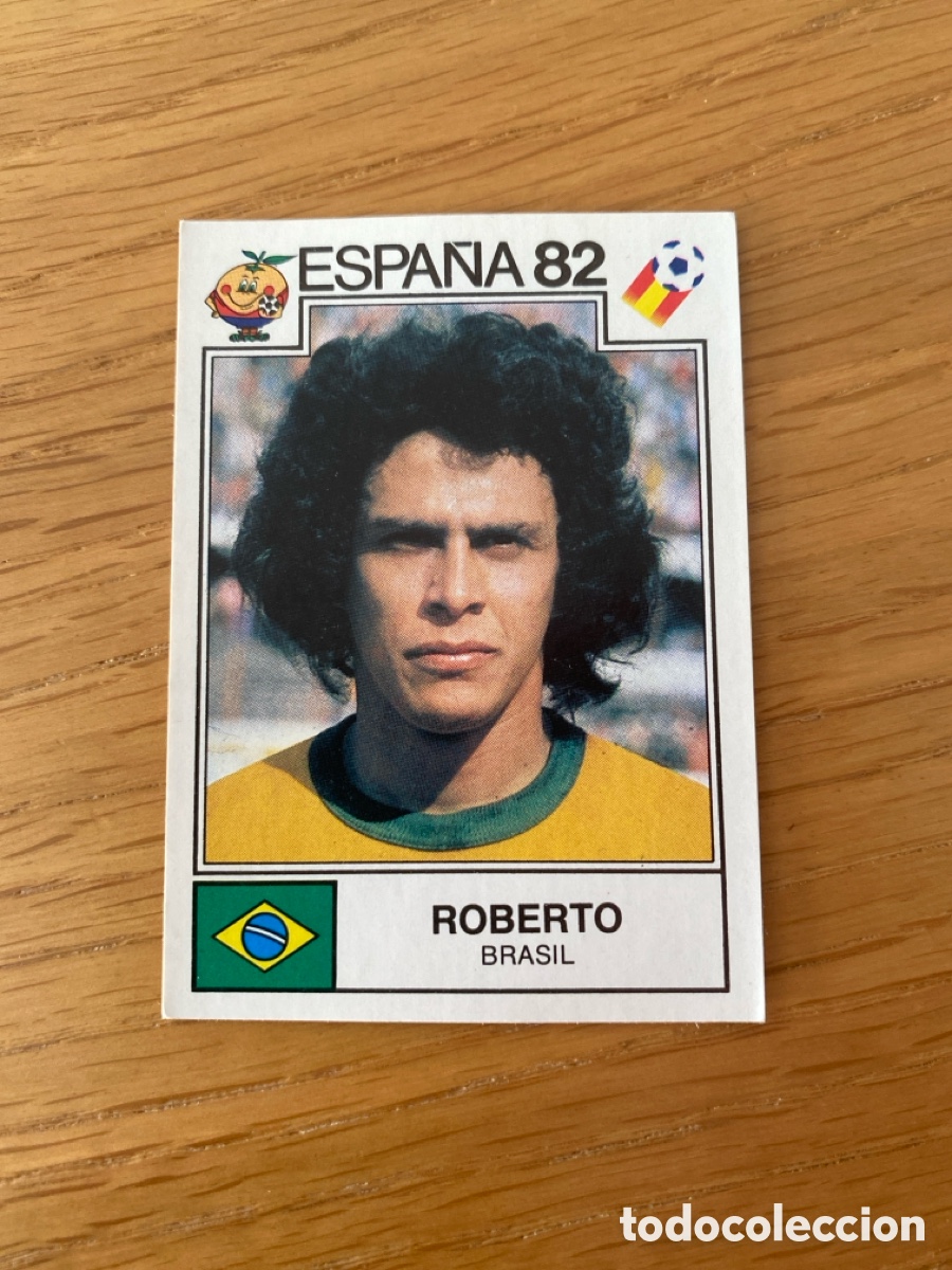 Cromos de F&uacute;tbol: Cromo panini mundial Espa&ntilde;a 82 n&uacute;mero 379 Roberto - Sticker album world cup Spain 1982 Brasil