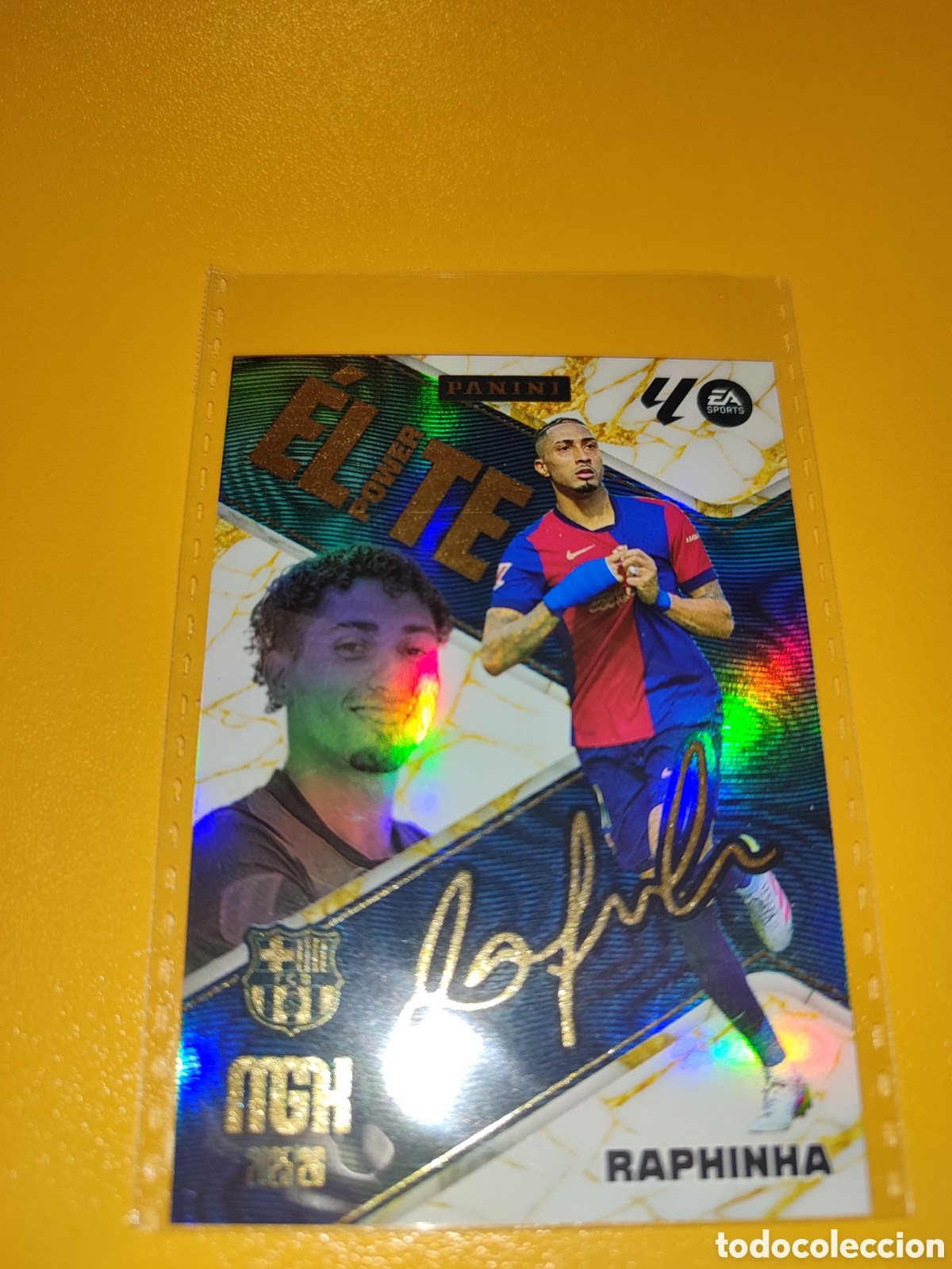 Football Stickers: Raphinha &Eacute;lite Power firmado Megacraks 25/2