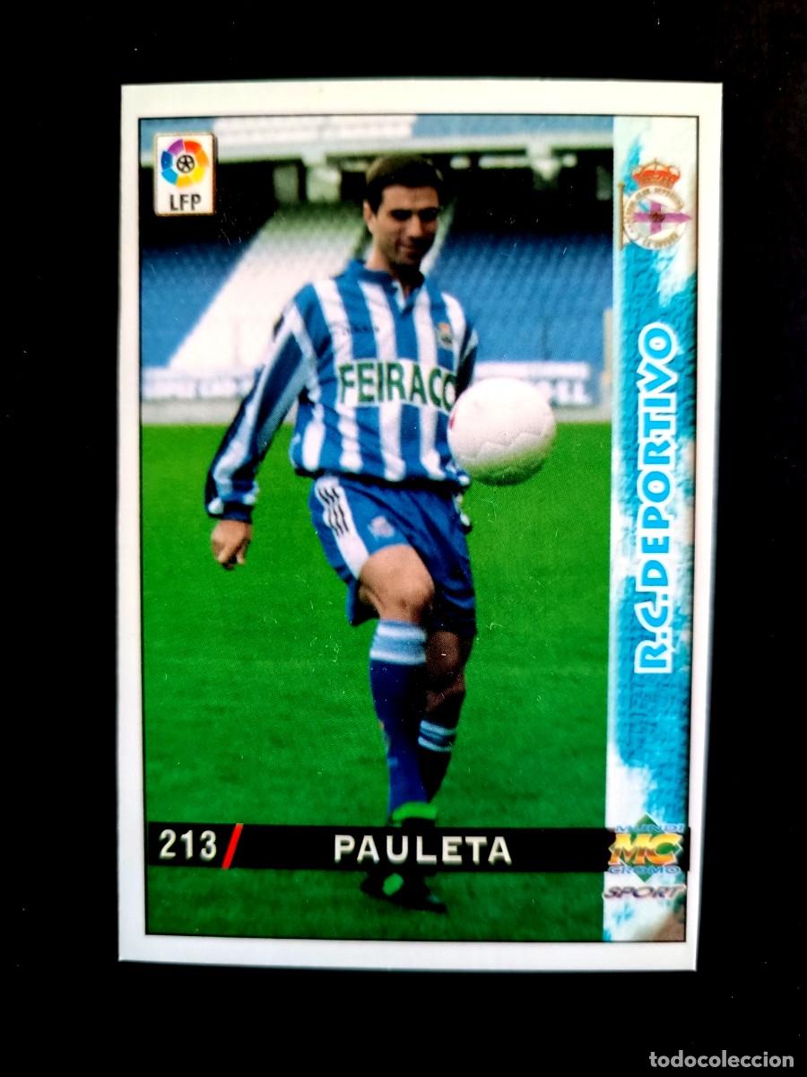 Cromos de Futebol: 213 PAULETA - R.C. DEPORTIVO LA CORU&Ntilde;A - MUNDICROMO 98/99