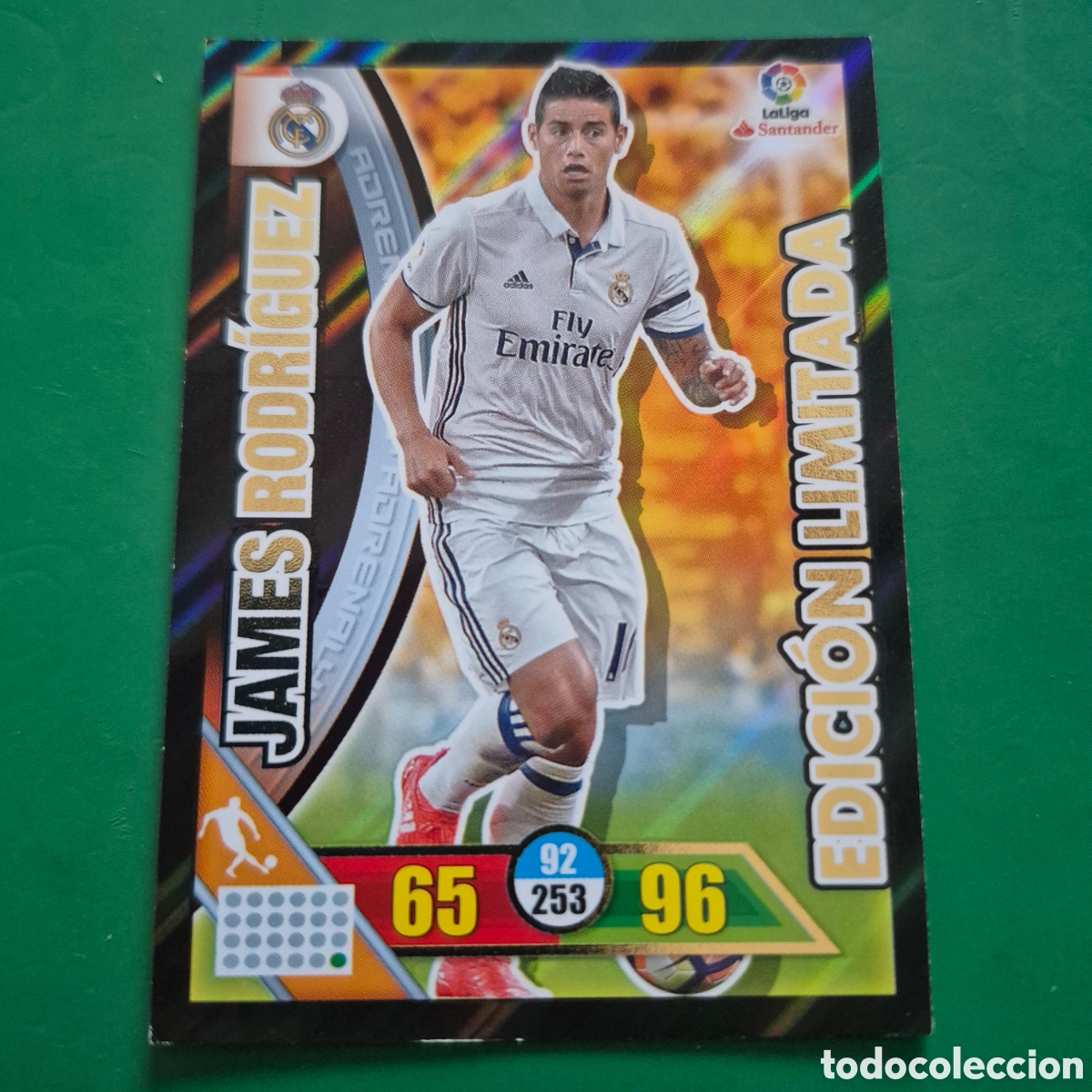 Cromos de F&uacute;tbol: JAMES RODR&Iacute;GUEZ EDICI&Oacute;N LIMITADA REAL MADRID ADRENALYN XL 2016 2017 16 17
