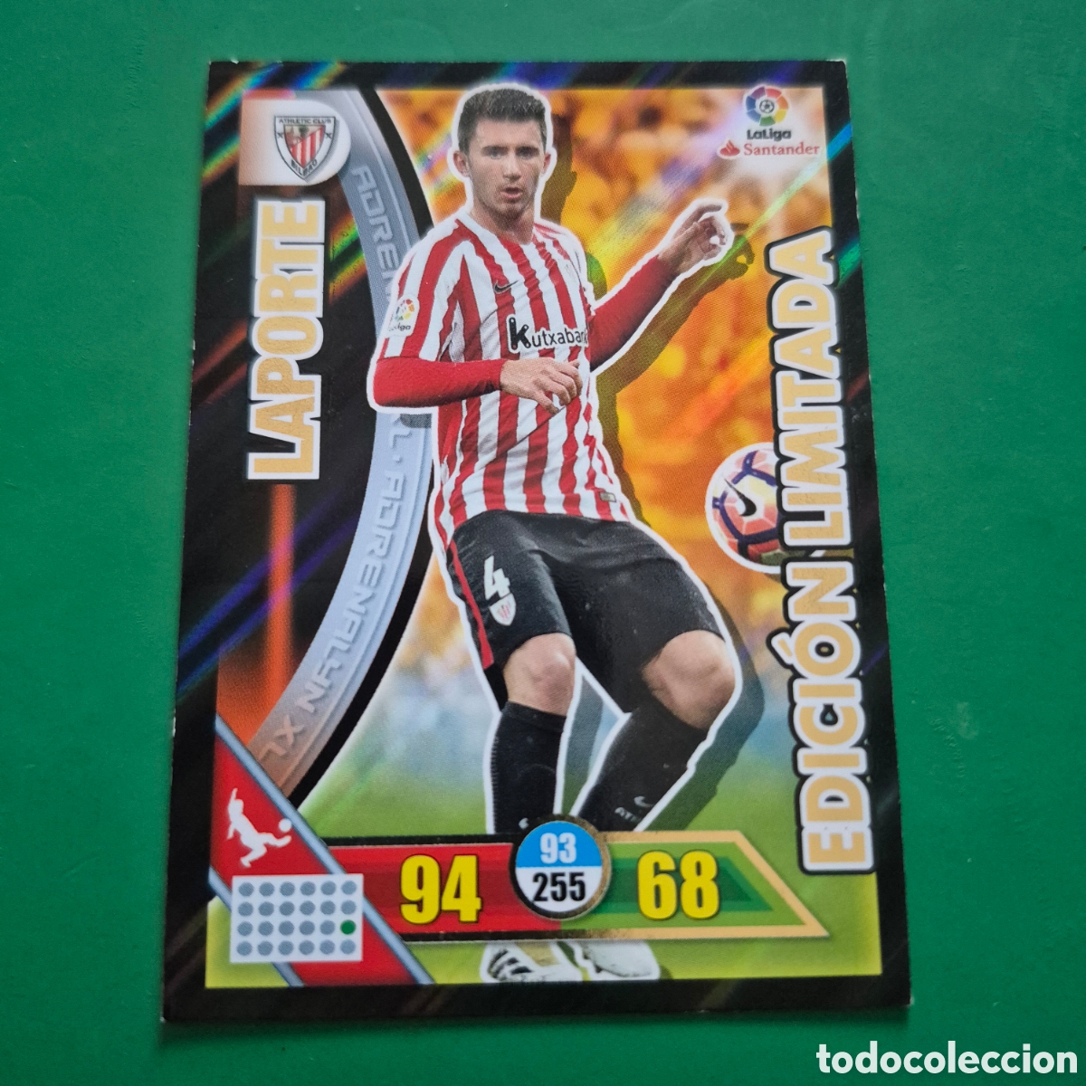 Cromos de F&uacute;tbol: LAPORTE / EDICI&Oacute;N LIMITADA (ATHLETIC CLUB BILBAO) ADRENALYN XL 2016 2017 16 17 PANINI