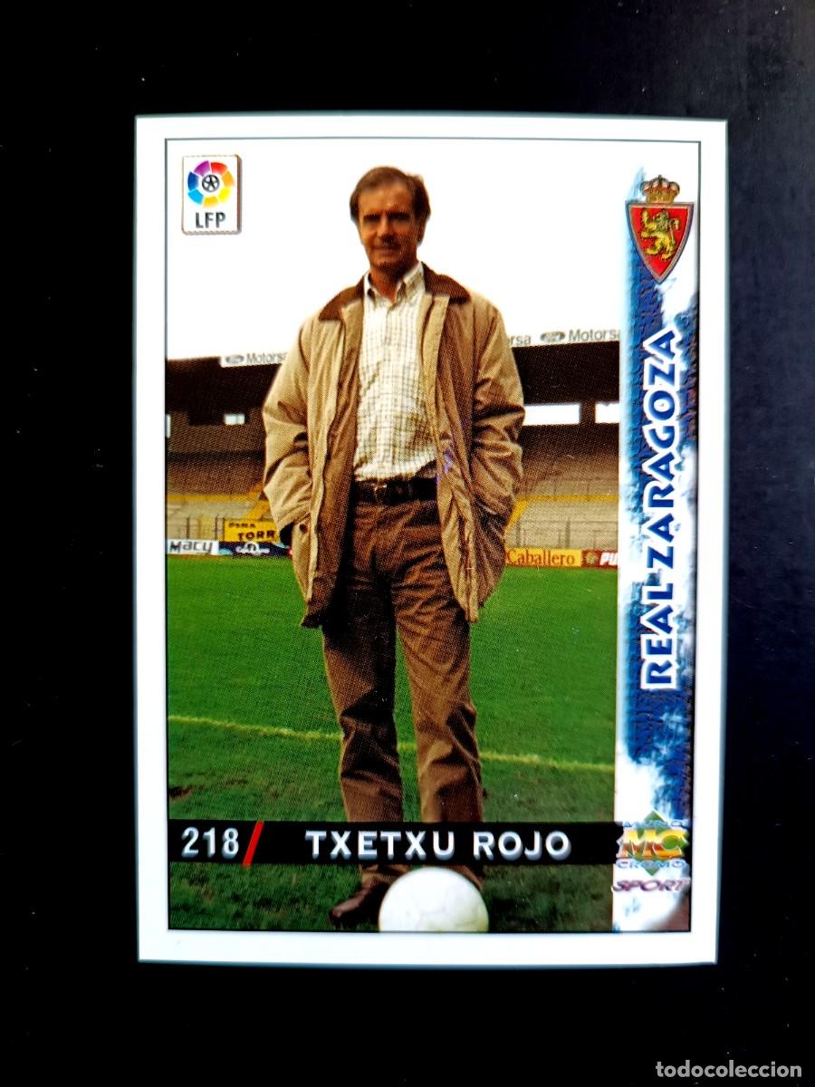 Fu&szlig;ball-Sticker: 218 TXETXU ROJO - REAL ZARAGOZA - MUNDICROMO 98/99