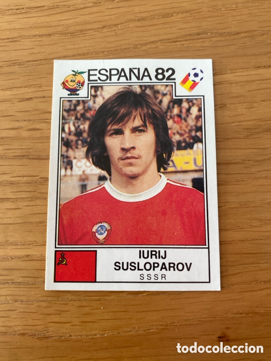 Cromos de F&uacute;tbol: Cromo panini mundial Espa&ntilde;a 82 n&uacute;mero 390 Susloparov - Sticker album world cup Spain 1982 URSS