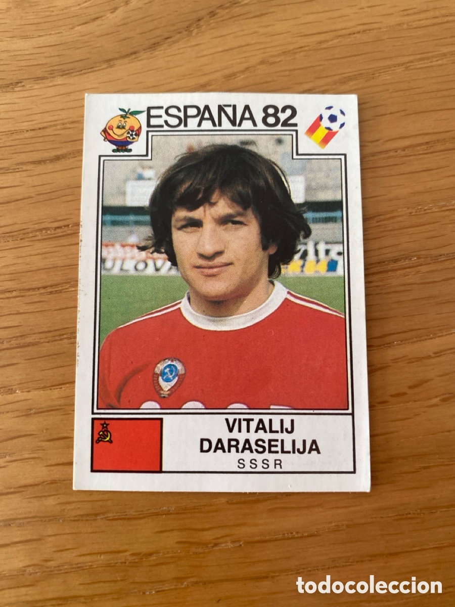Cromos de F&uacute;tbol: Cromo panini mundial Espa&ntilde;a 82 n&uacute;mero 393 Daraselija - Sticker album world cup Spain 1982 URSS