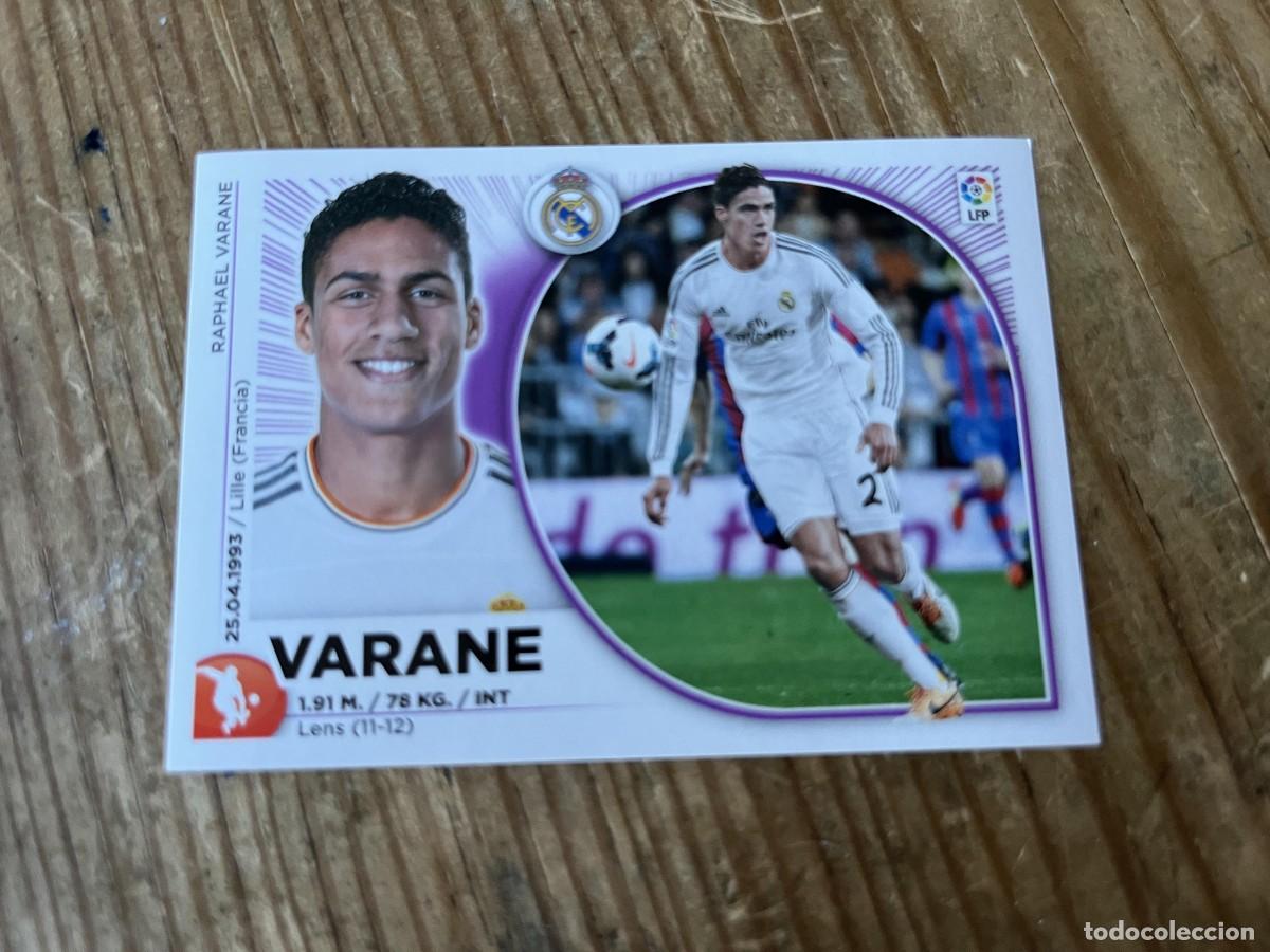 Cromos de f&uacute;tbol: CROMO SIN PEGAR NUNCA PEGADO ALBUM LIGA ESTE 14 15 2014 2015 REAL MADRID # 5 VARANE
