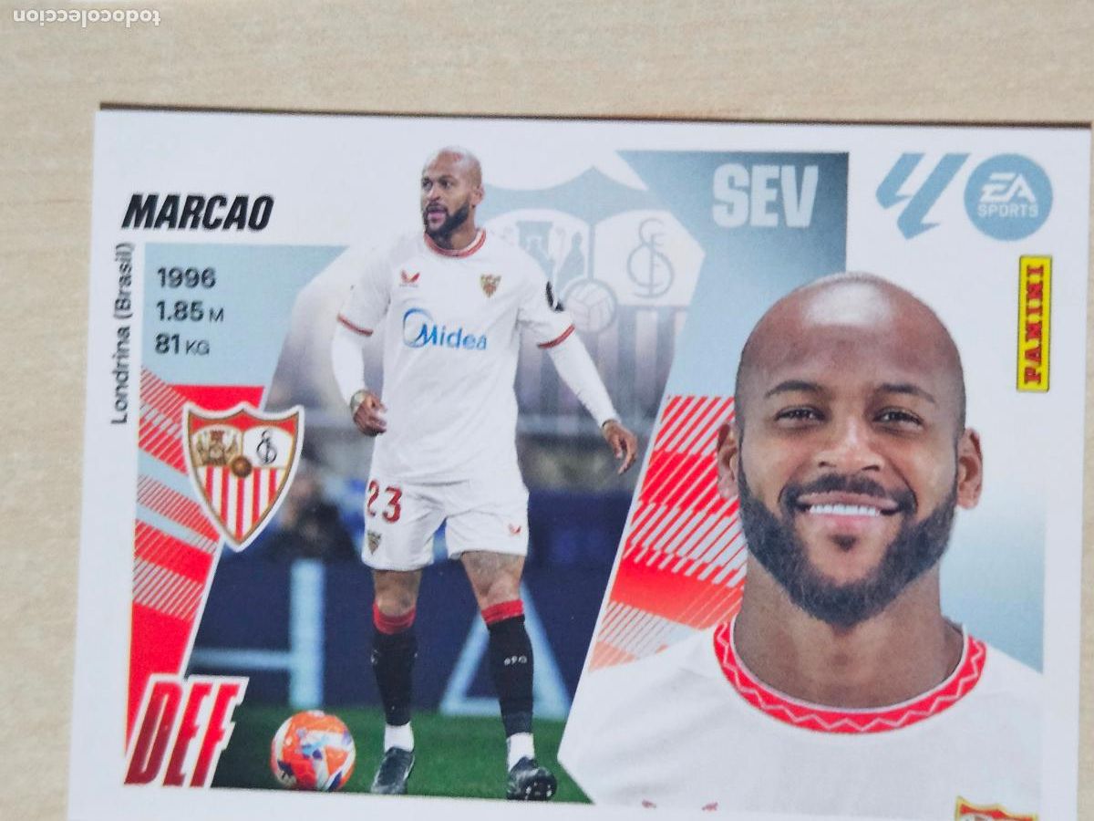 Fu&szlig;ball-Sticker: CROMO N&ordm; 7B MARCAO - SEVILLA - EDICIONES ESTE 2025-26 - 25/26 (NUEVO)