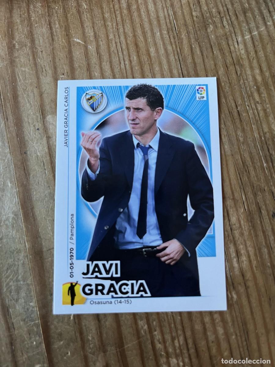 Cromos de Futebol: CROMO SIN PEGAR NUNCA PEGADO ALBUM LIGA ESTE 14 15 2014 2015 MALAGA # 22 ENTRENADOR JAVI GRACIA