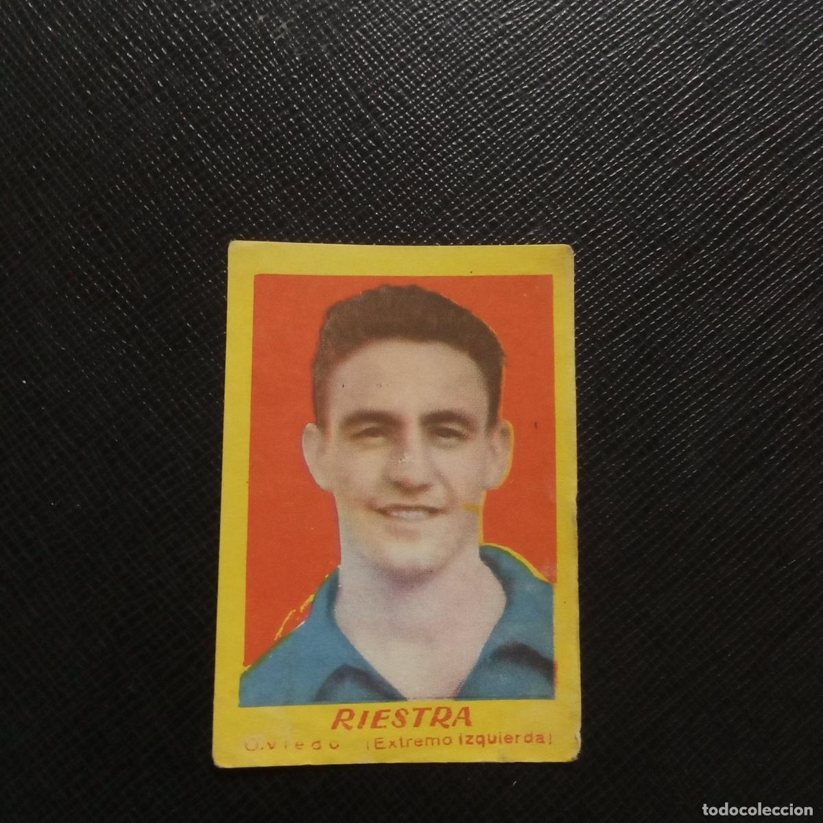 Cromos de F&uacute;tbol: RIESTRA OVIEDO BRUGUERA 1950 1951 CROMO FUTBOL 50 51 LIGA - DESPEGAGO - A196 PG35