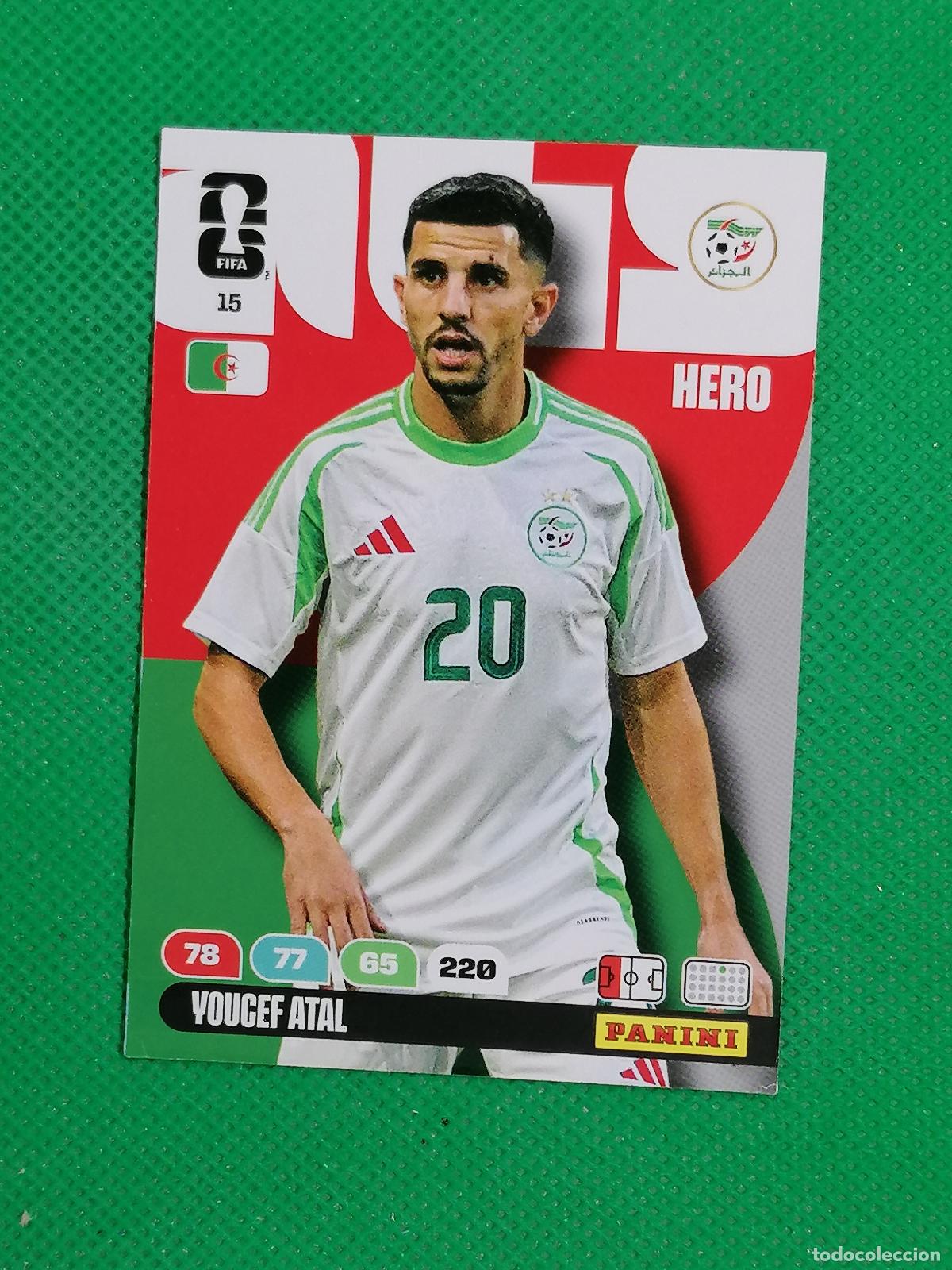 Cromos de F&uacute;tbol: 15 YOUCEF ATAL ARGELIA HERO ⚽ PANINI ADRENALYN FIFA WORLD CUP 26 2026 ⚽