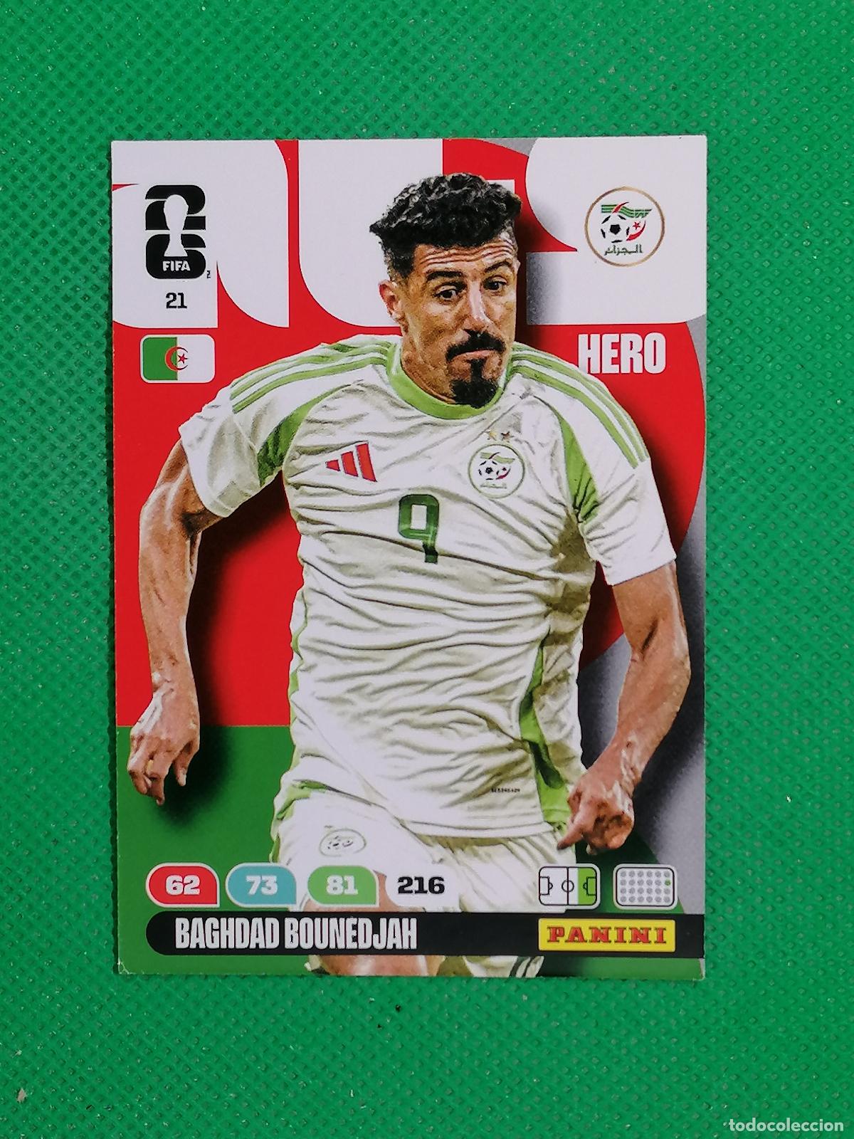 Cromos de F&uacute;tbol: 21 BAGHDAD BOUNEDJAH ARGELIA HERO ⚽ PANINI ADRENALYN FIFA WORLD CUP 26 2026 ⚽