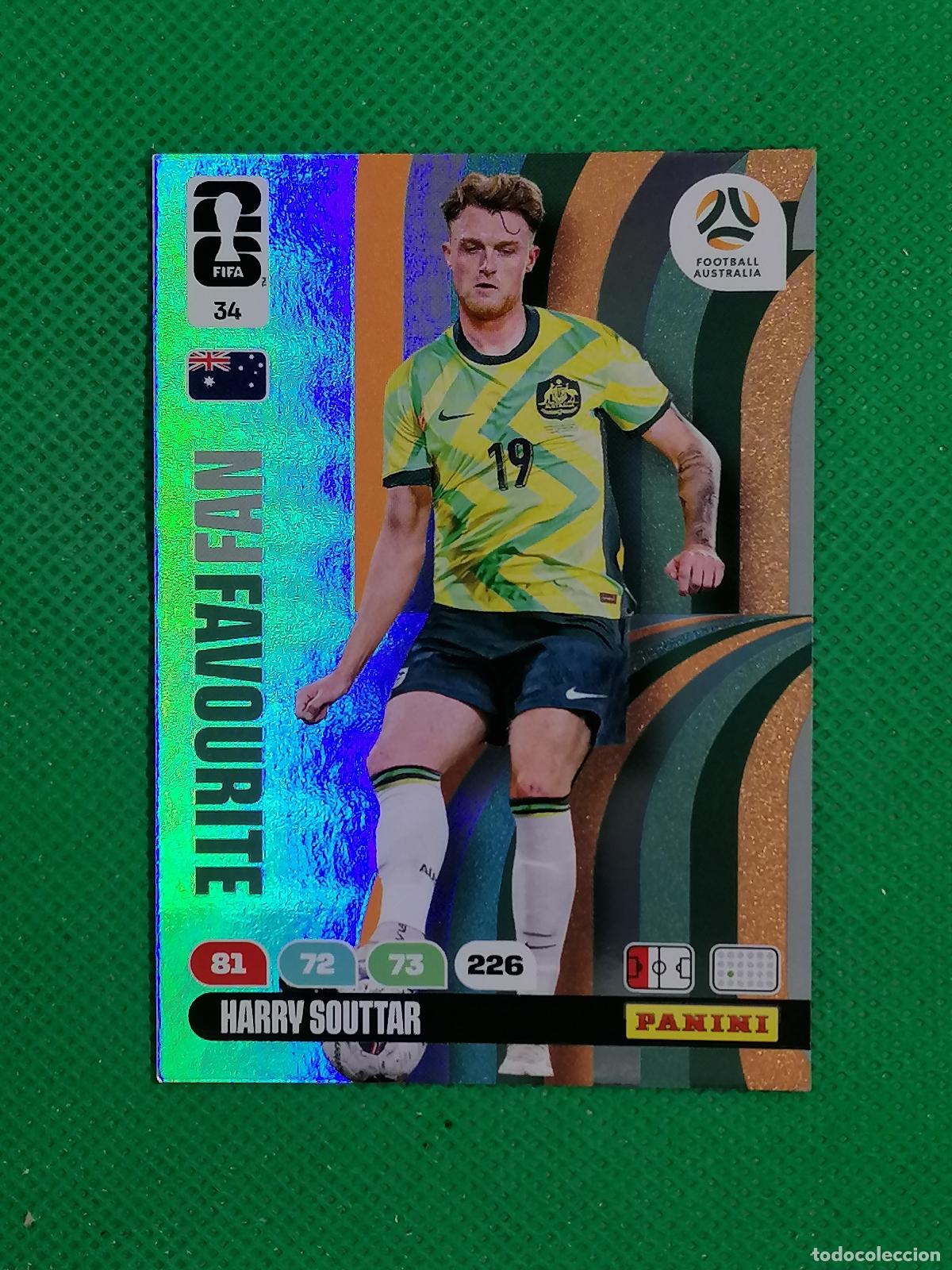 Cartes &agrave; collectionner de Football: 34 HARRY SOUTTAR AUSTRALIA FAN FAVOURITE ⚽ PANINI ADRENALYN FIFA WORLD CUP 26 2026 ⚽