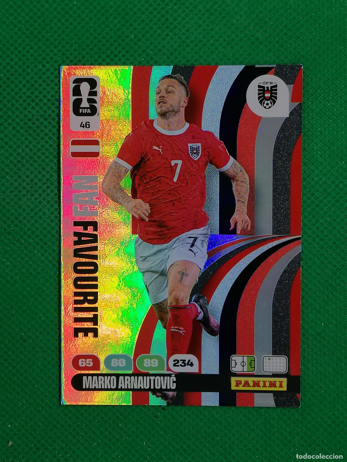 Cromos de F&uacute;tbol: 46 MARKO ARNAUTOVIC AUSTRIA FAN FAVOURITE ⚽ PANINI ADRENALYN FIFA WORLD CUP 26 2026 ⚽