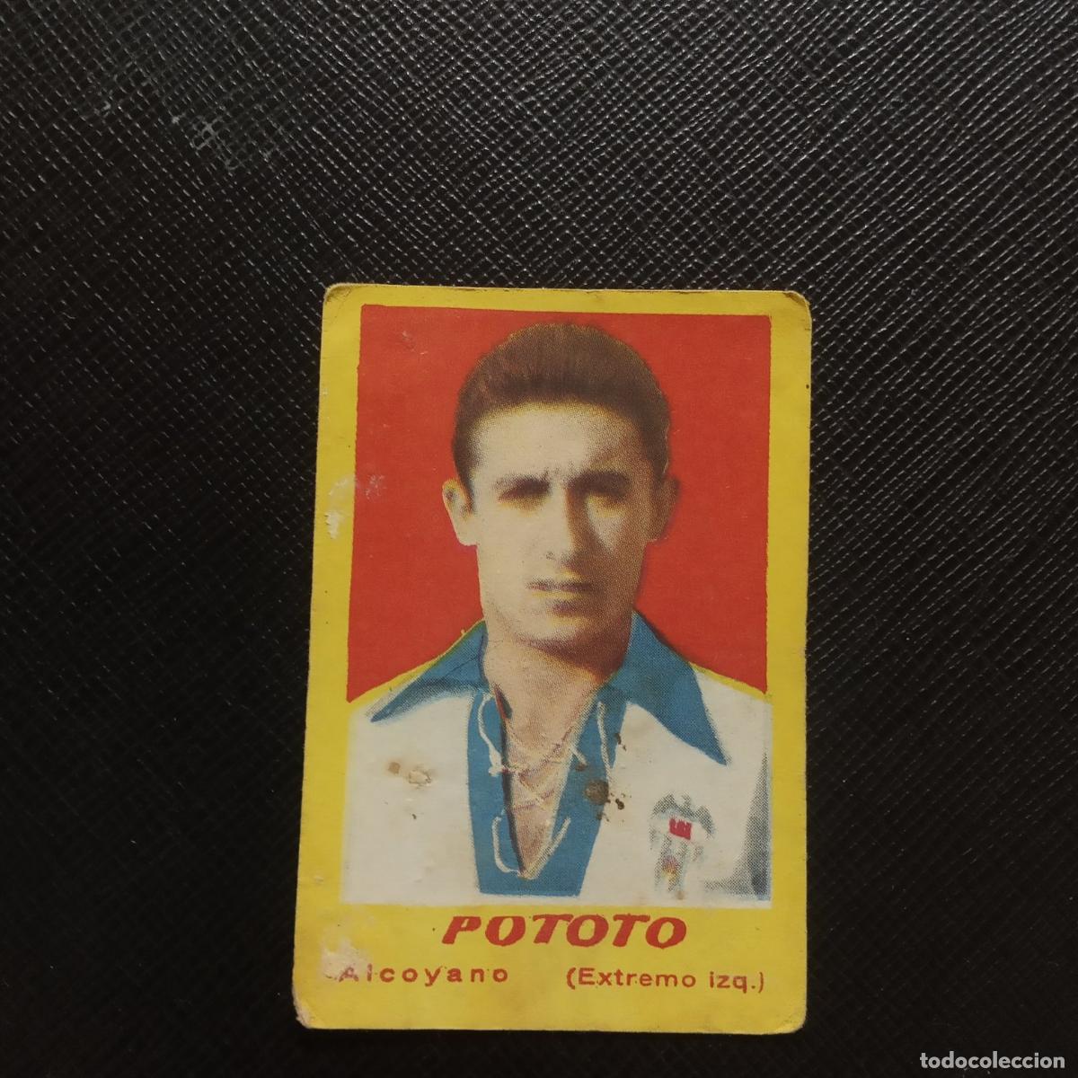Cromos de F&uacute;tbol: POTOTO ALCOYANO BRUGUERA 1950 1951 CROMO FUTBOL 50 51 LIGA - DESPEGAGO - A196 PG44