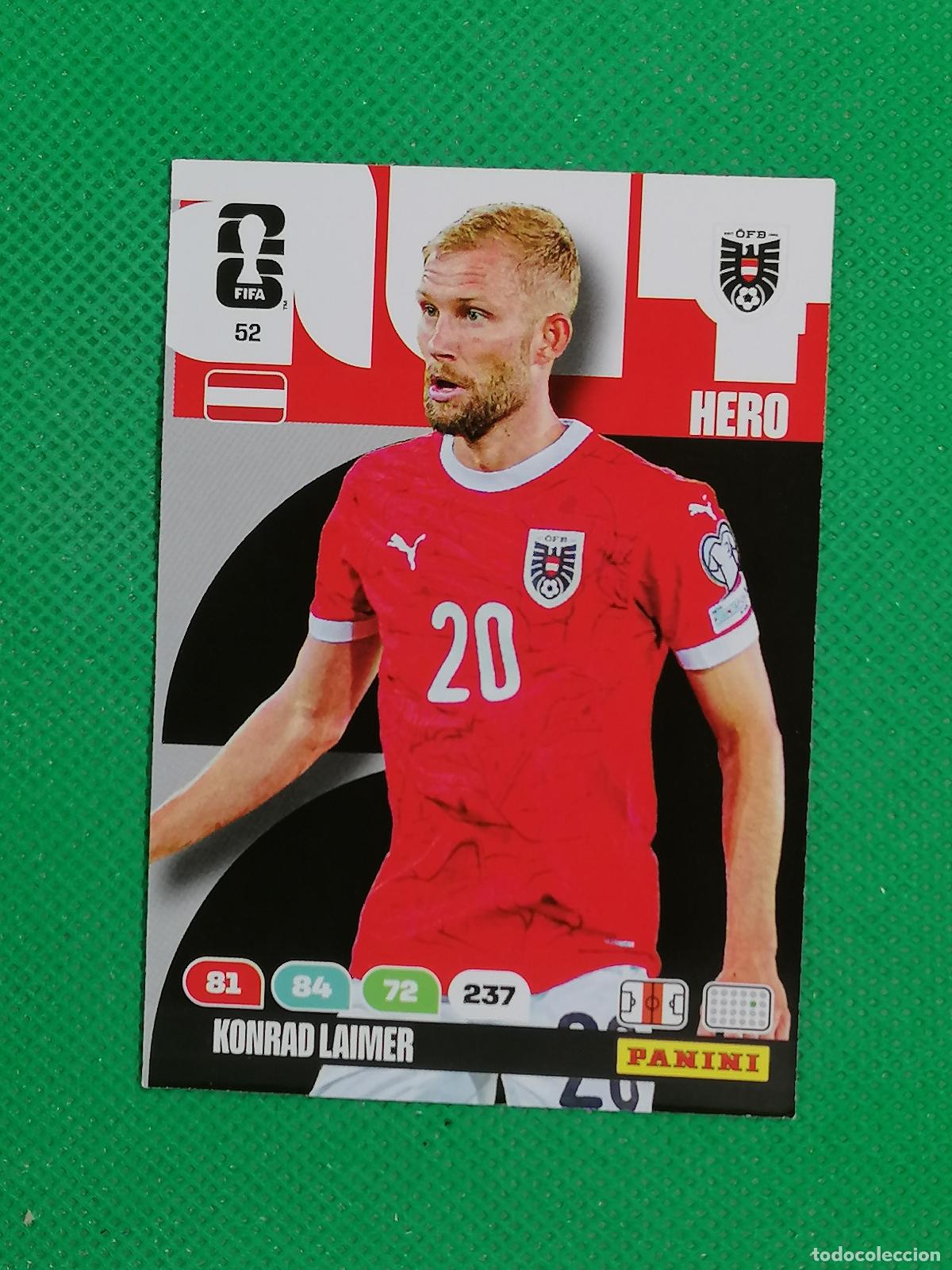 Cromos de F&uacute;tbol: 52 KONRAD LAIMER AUSTRIA HERO ⚽ PANINI ADRENALYN FIFA WORLD CUP 26 2026 ⚽