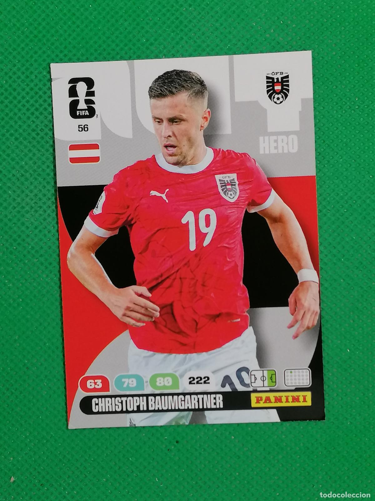 Cromos de F&uacute;tbol: 56 CHRISTOPH BAUMGARTNER AUSTRIA HERO ⚽ PANINI ADRENALYN FIFA WORLD CUP 26 2026 ⚽
