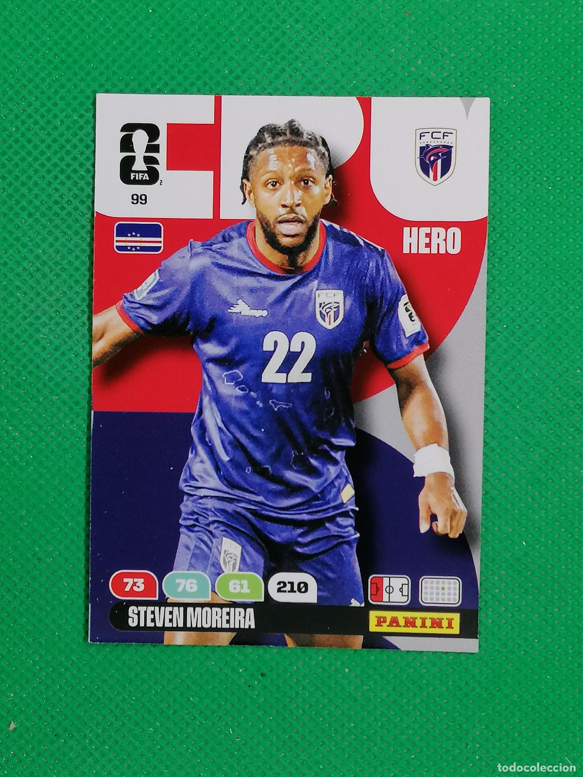 Football Stickers: 99 STEVEN MOREIRA CABO VERDE HERO ⚽ PANINI ADRENALYN FIFA WORLD CUP 26 2026 ⚽
