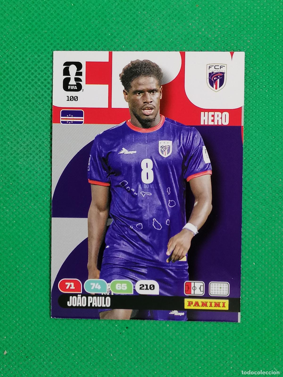 Football Stickers: 100 JOAO PAULO CABO VERDE HERO ⚽ PANINI ADRENALYN FIFA WORLD CUP 26 2026 ⚽